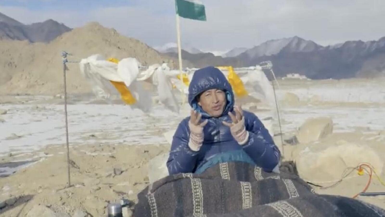 1600x900 Sonam Wangchuk's climate fast ends; survived on water, solar gadgets