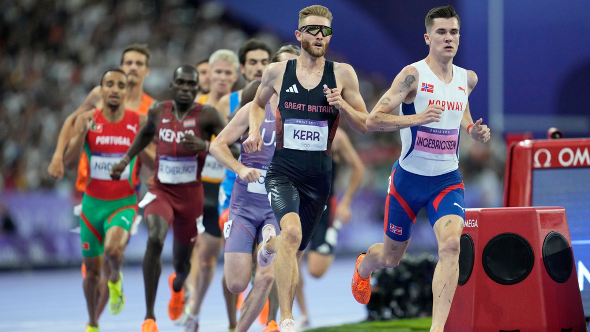 2048x1152 Josh Kerr beats fierce rival Jakob Ingebrigtsen but misses out on 1500m Olympic gold to shock winner