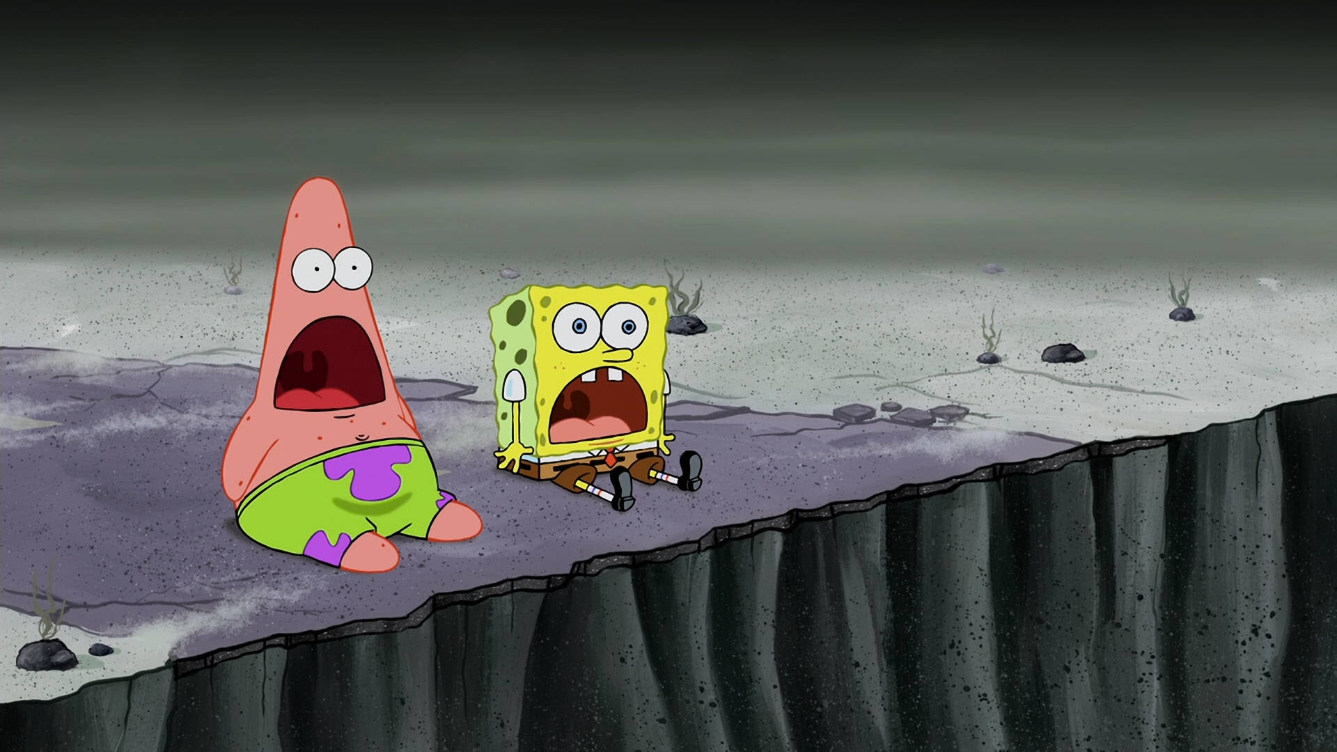 1920x1080 Download free Patrick Gaping Spongebob Meme Wallpaper