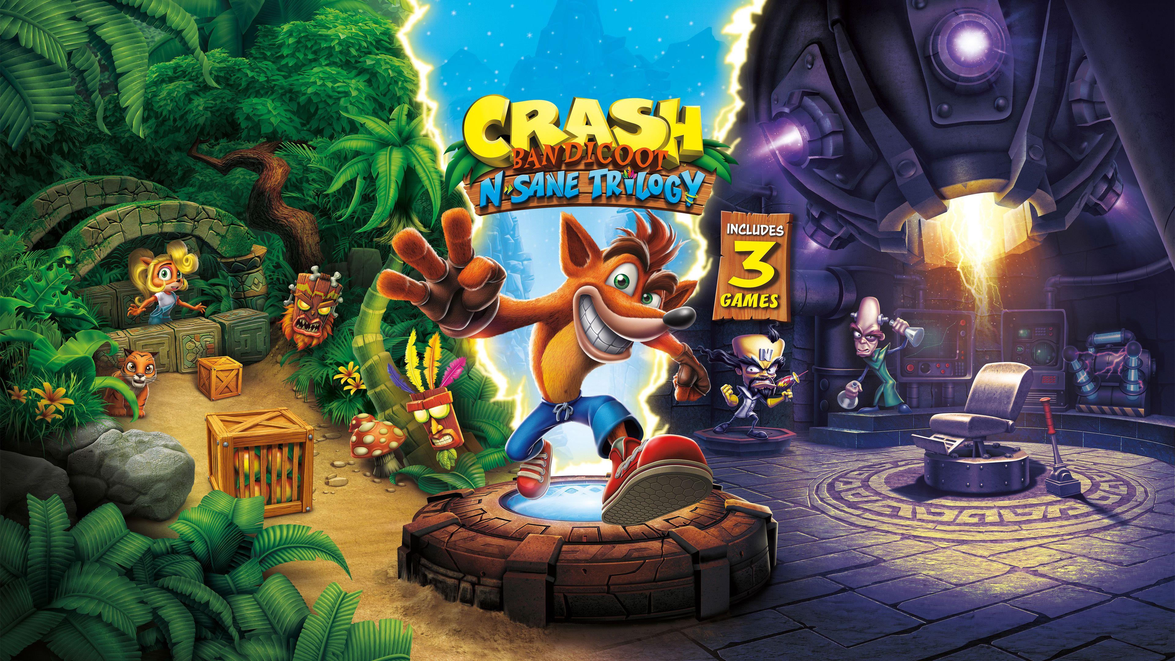 3840x2160 Crash Bandicoot Wallpaper. Crash