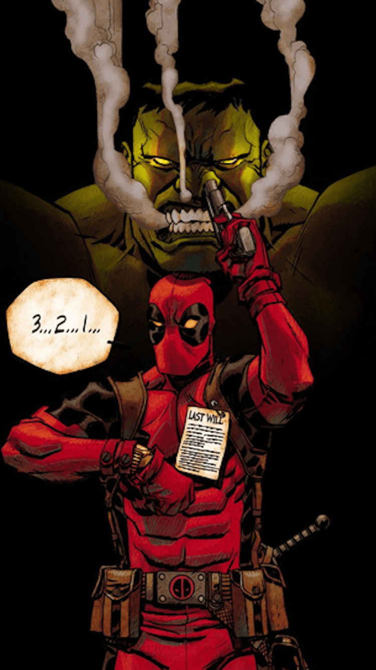 750x1334 Deadpool and Hulk iPhone 6 Wallpaper (750x1334)