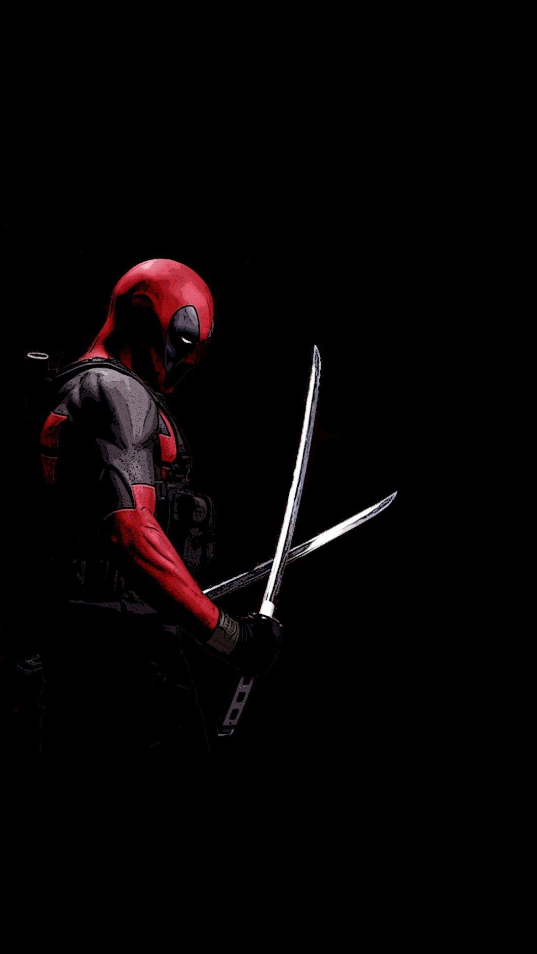 1060x1884 Deadpool Logo Wallpaper iPhone 6