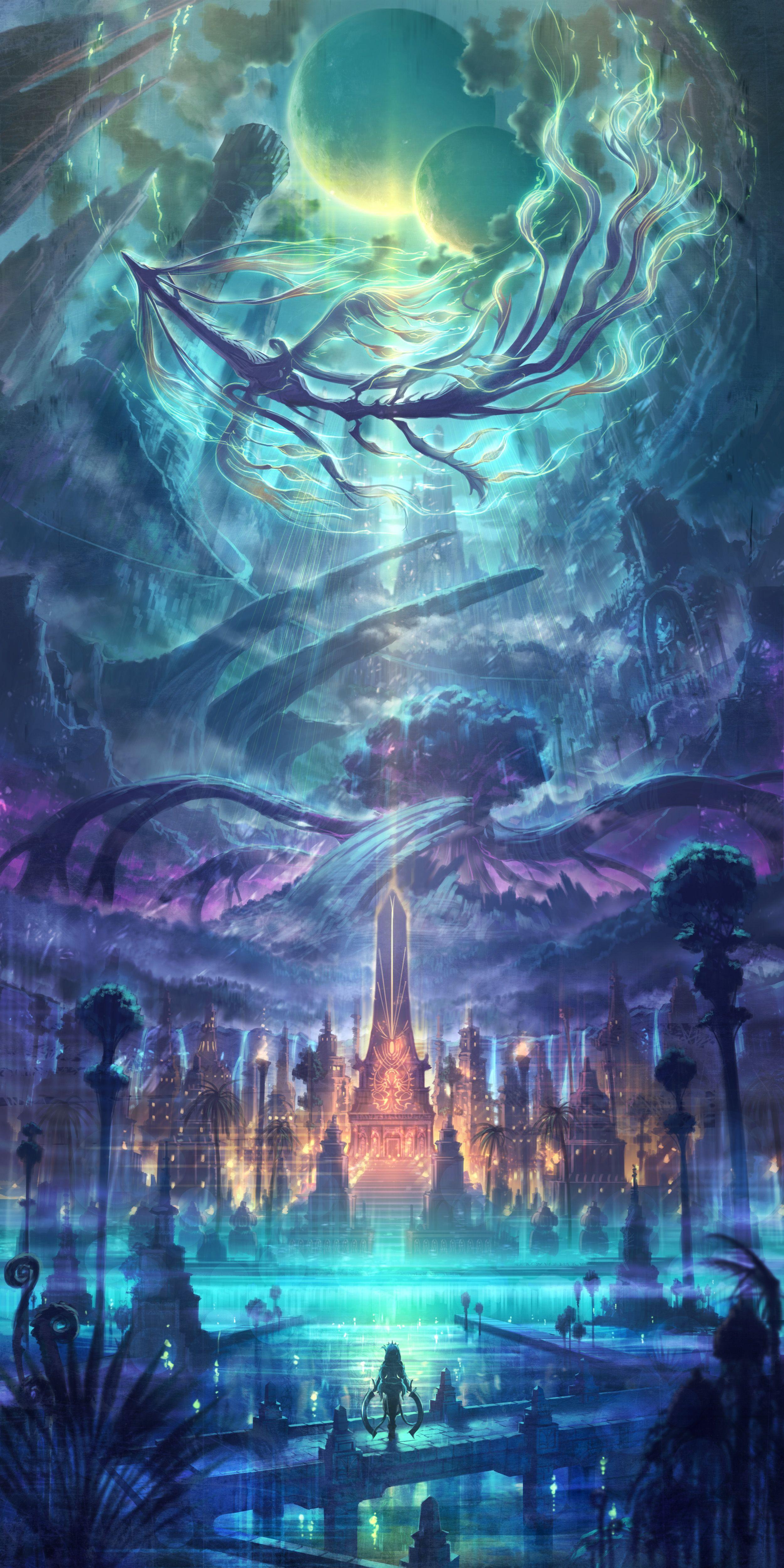 2500x5000 kingdom of atlantia // the lost moon spirit // celestial dragon