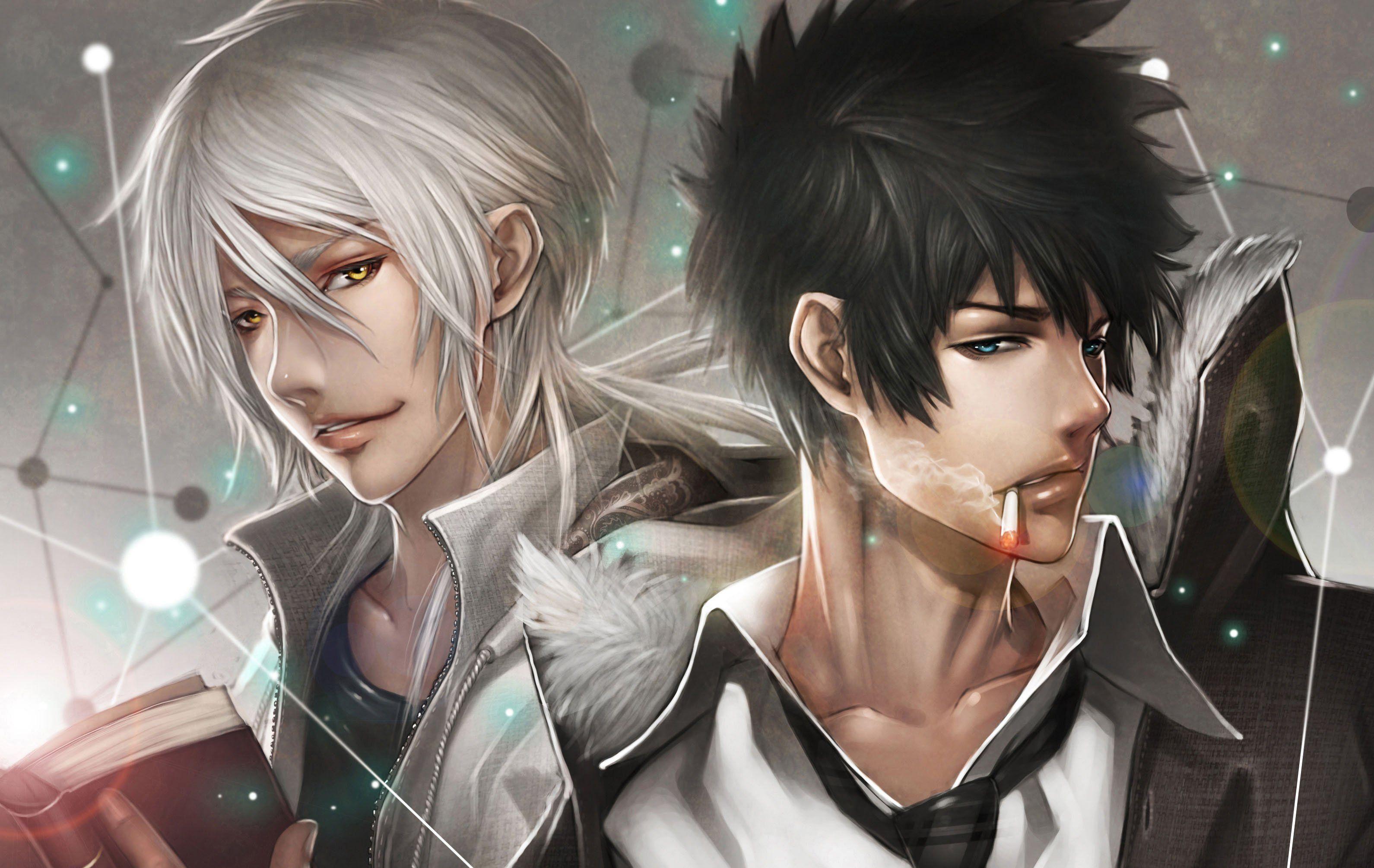 3181x2011 book, Cigarette, Guys, Kougami, Shinya .