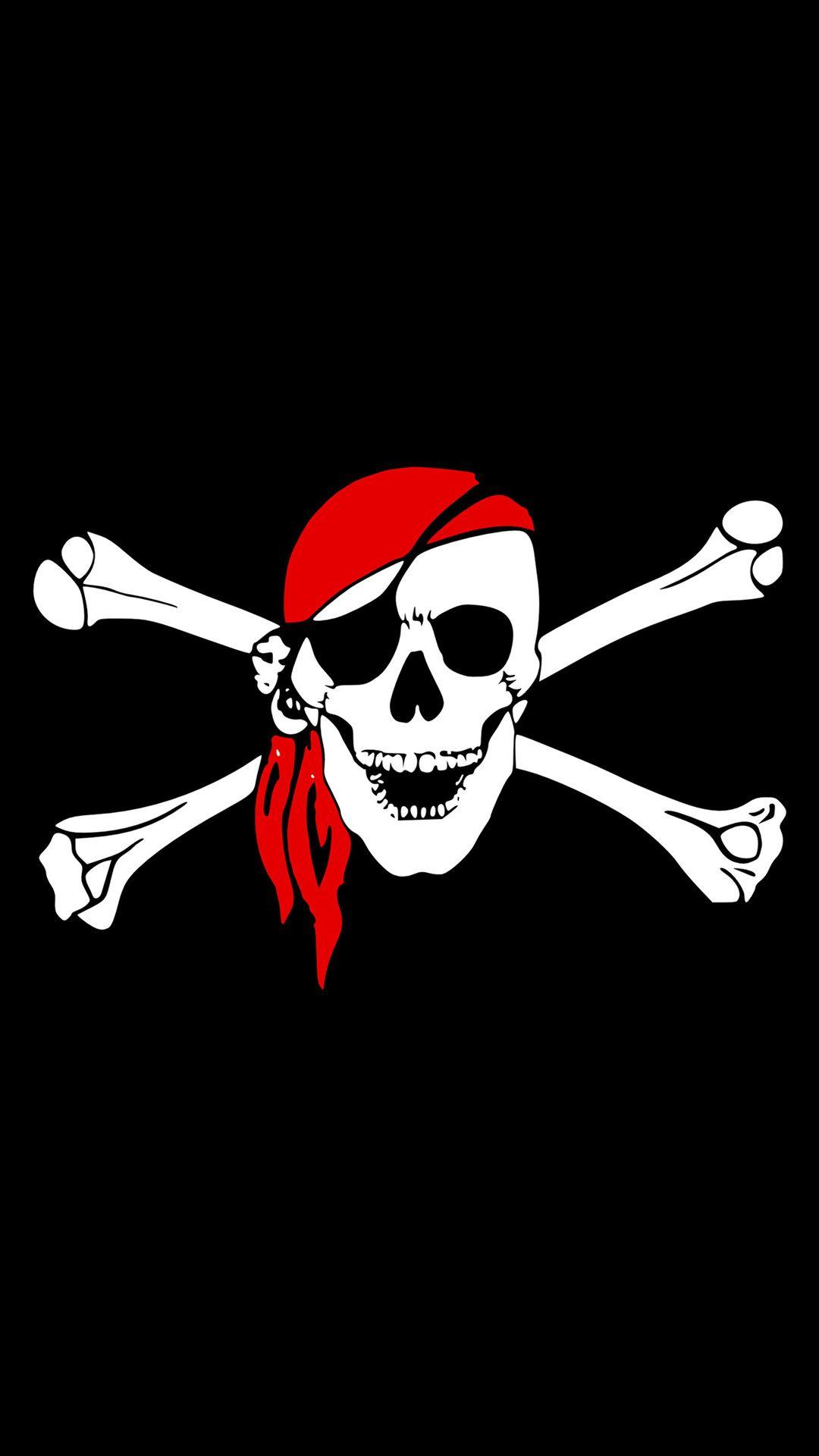 1080x1920 Pirate Flag Skull iPhone 6s, 6 Plus, Pixel xl , One Plus