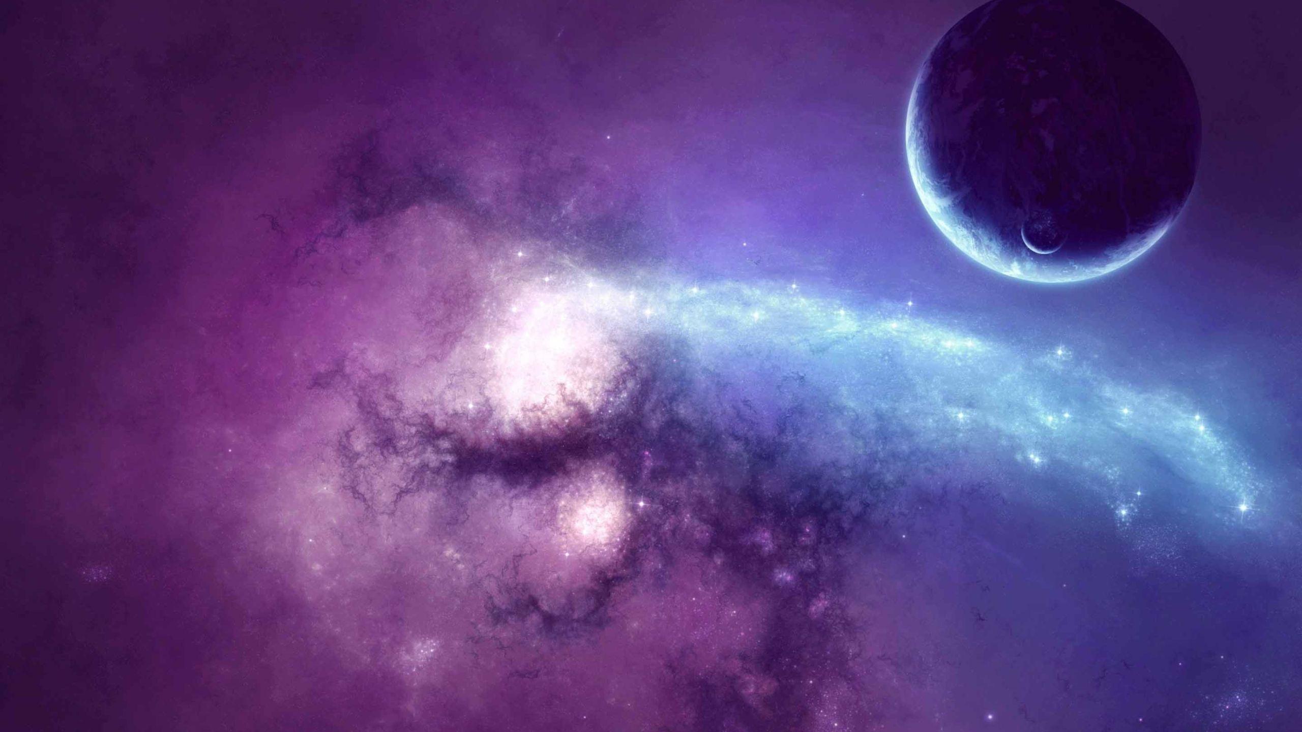 2560x1440 Purple Nebula Mac Wallpaper Download