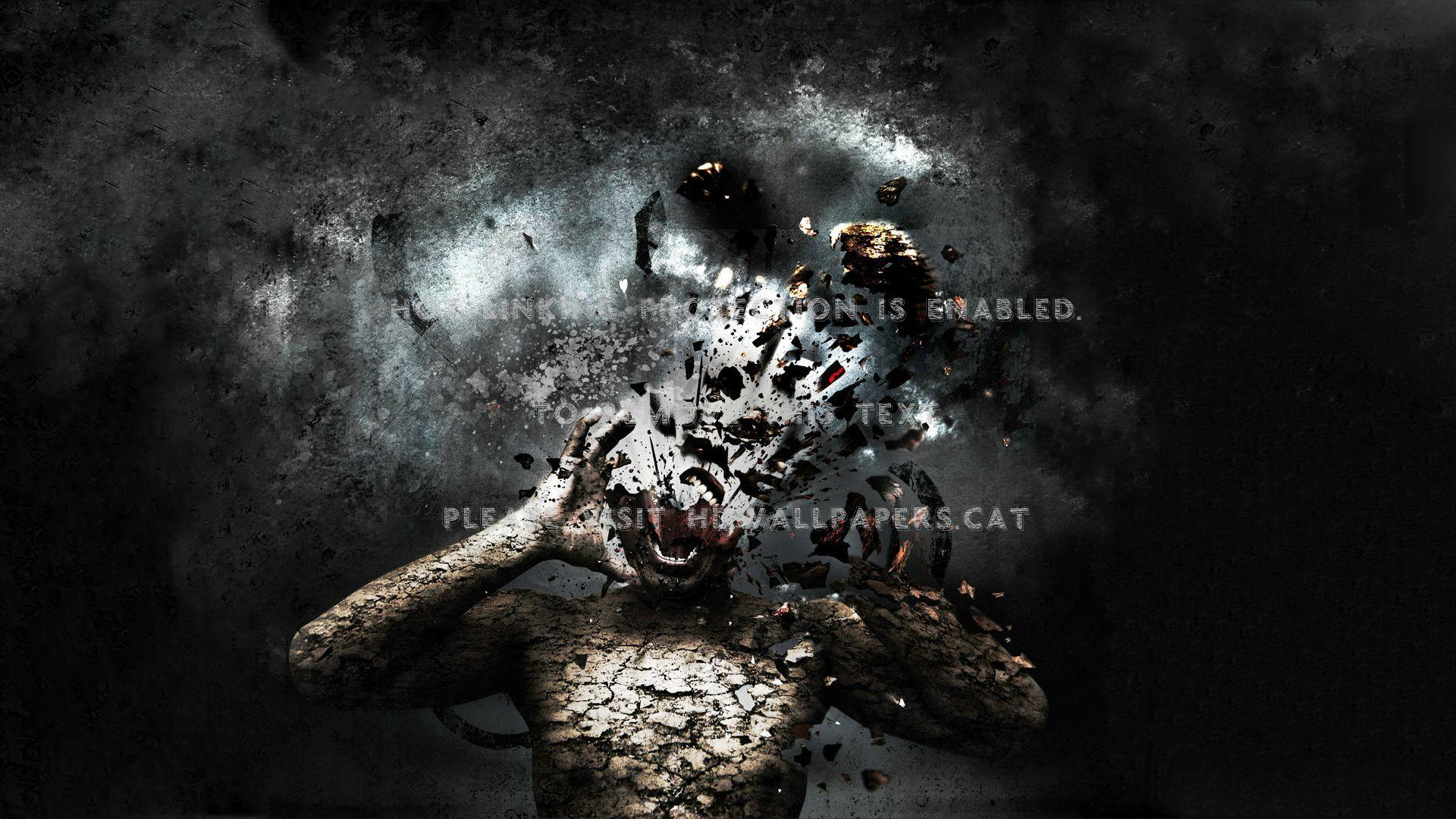 1920x1080 blow head art insane artwork abstract mind