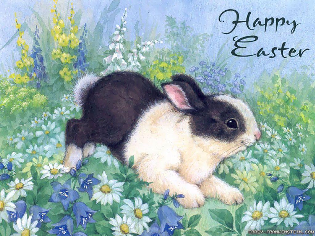 1024x768 Happy Easter Every Bunny