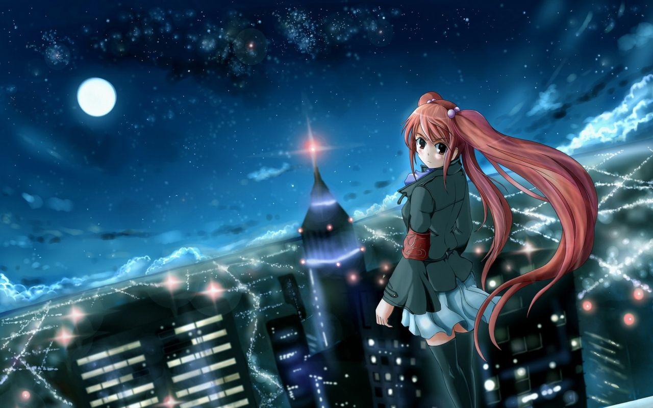 1280x800 Anime City Wallpaper 42577 1280x800px