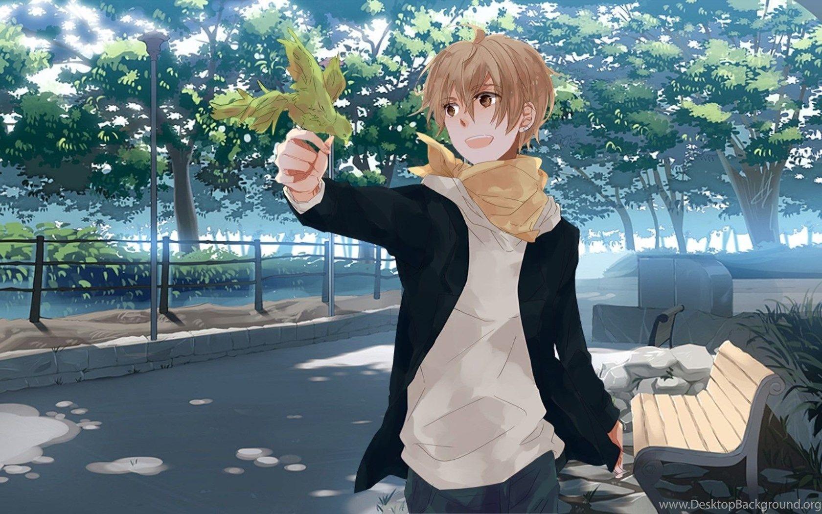1680x1050 Anime Boy Nature HD Desktop Background Desktop Background