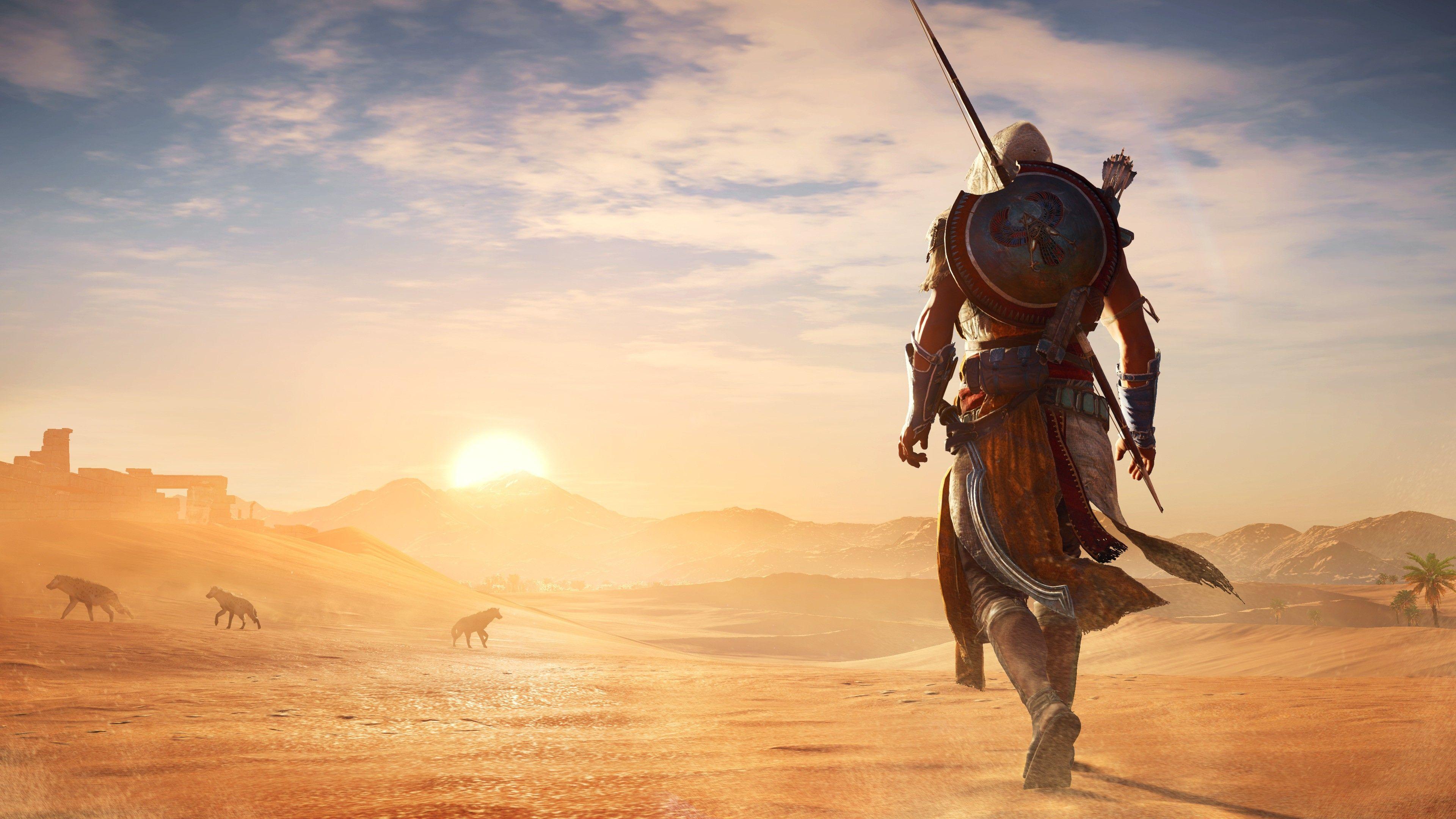 3840x2160 Assassins Creed Origins Hot Desert 4K Wallpaper. HD Wallpaper