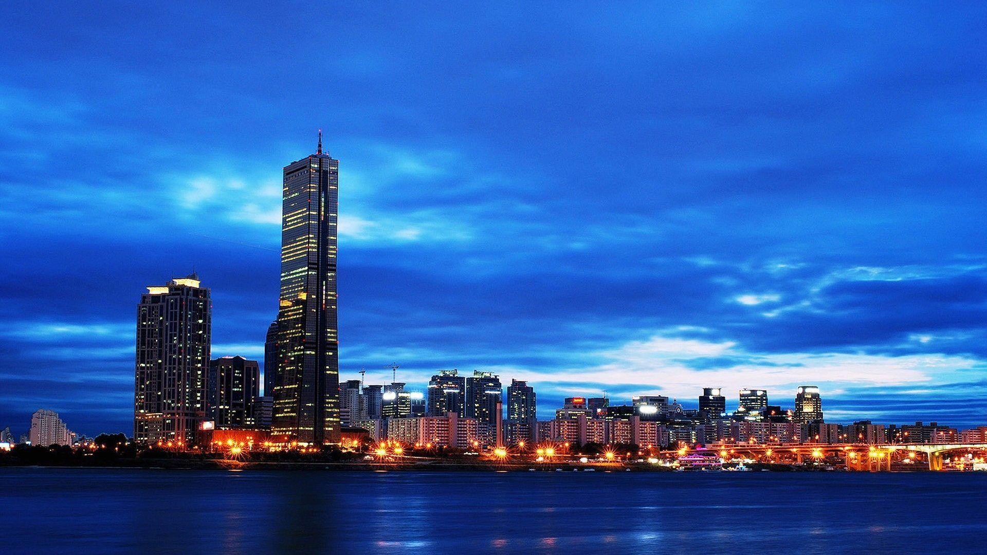 1920x1080 Seoul Tag wallpaper: Rainbow Fountain Bridge Soul Korea Seoul Cars