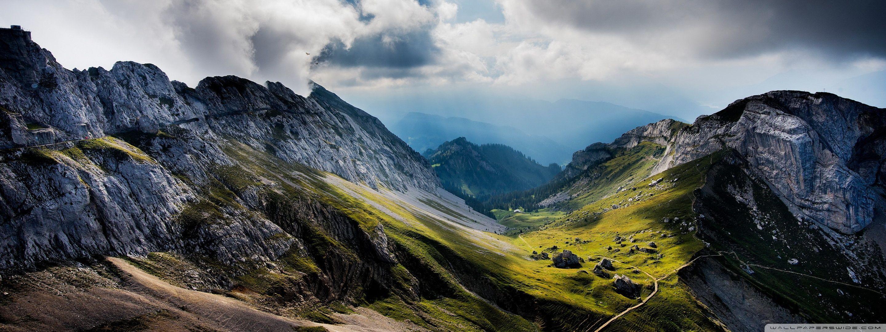 2880x1080 Mount Pilatus Switzerland ❤ 4K HD Desktop Wallpaper for 4K Ultra HD