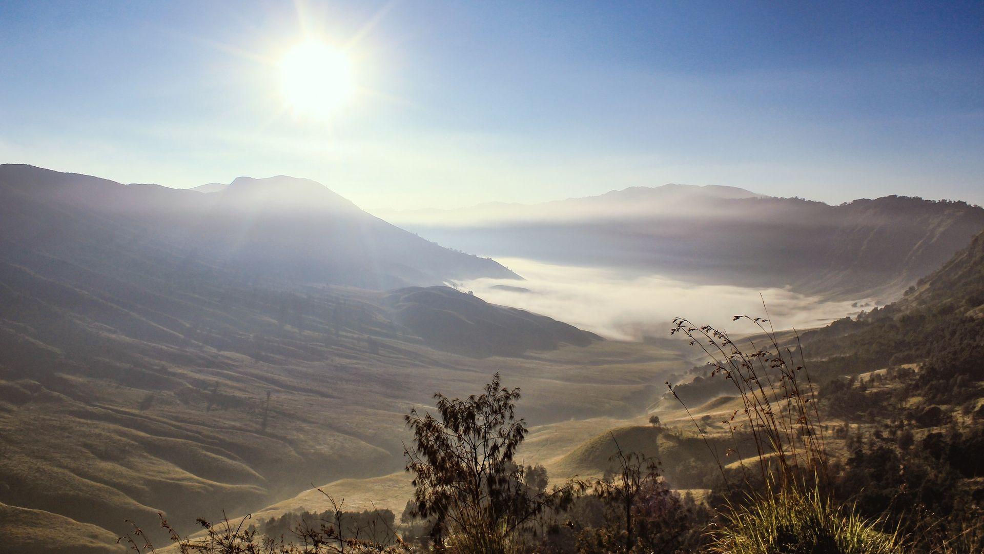 1920x1080 Desktop Wallpaper Summer, Sunrise, Mountains, Nature, Landscape, Horizon, Sunlight, HD Image, Picture, Background, Kgyp2z