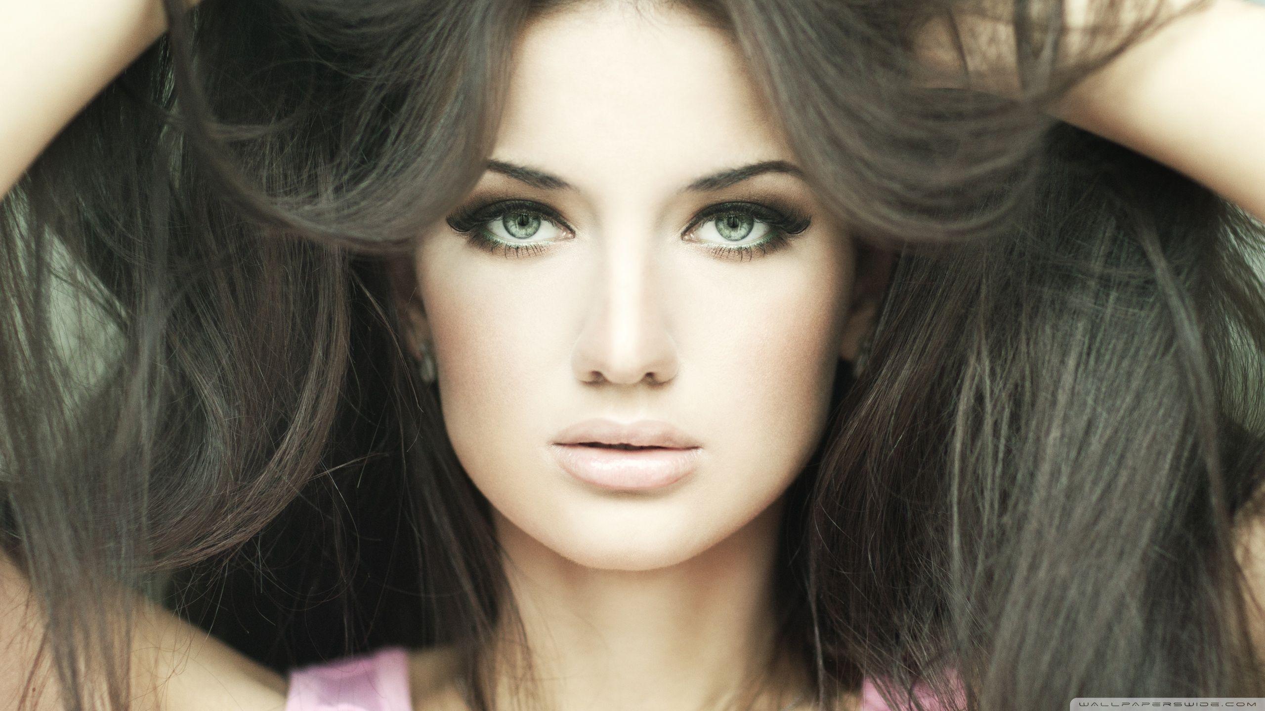 2560x1440 Green Eyes Girl Ultra HD Desktop Background Wallpaper for 4K UHD TV : Tablet