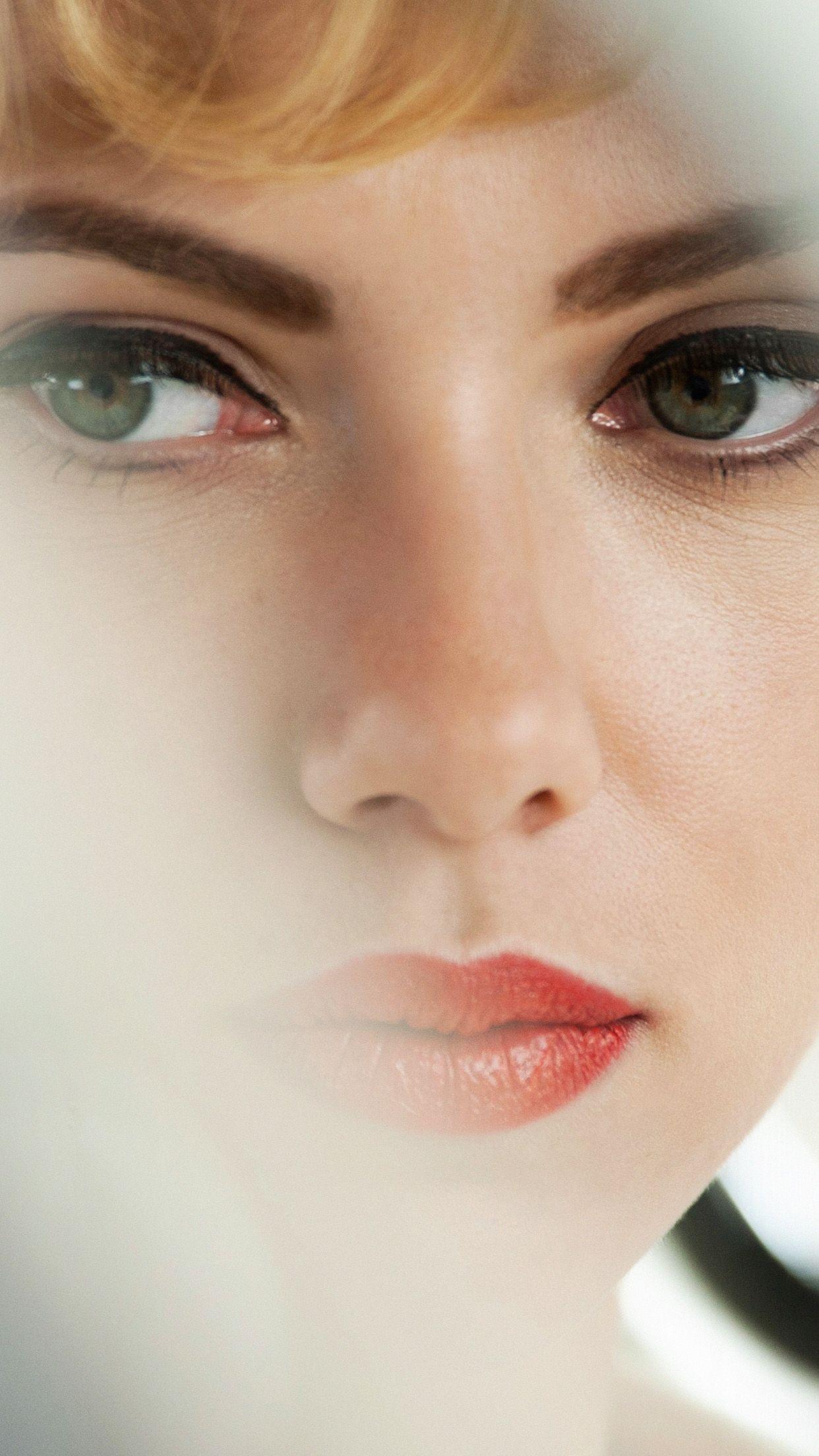 1242x2208 Scarlett Johansson Face Actress Celebrity Wallpaper