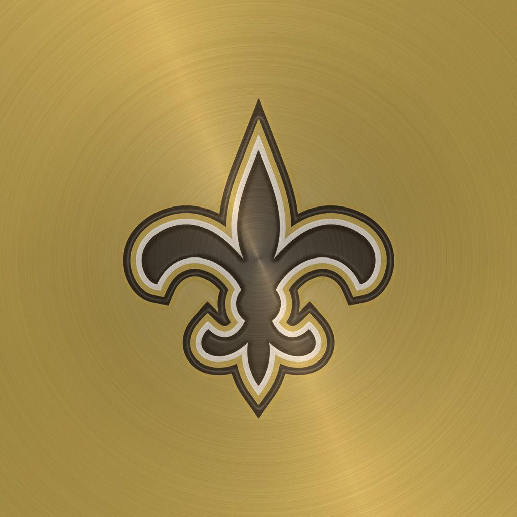 1024x1024 New Orleans Saints Team Logo iPad Wallpaper