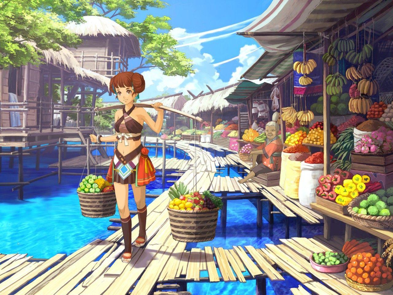 1280x960 Market Wallpaper