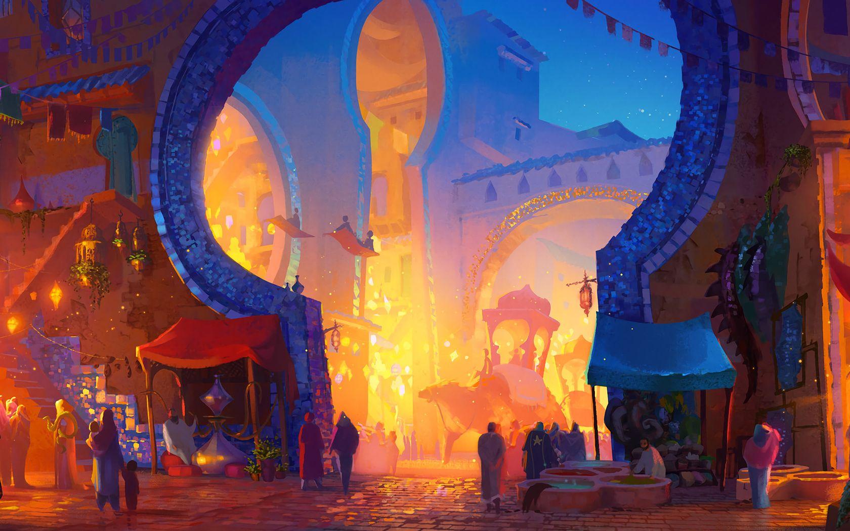 1680x1050 Market Digital Art 1680x1050 Resolution HD 4k Wallpaper