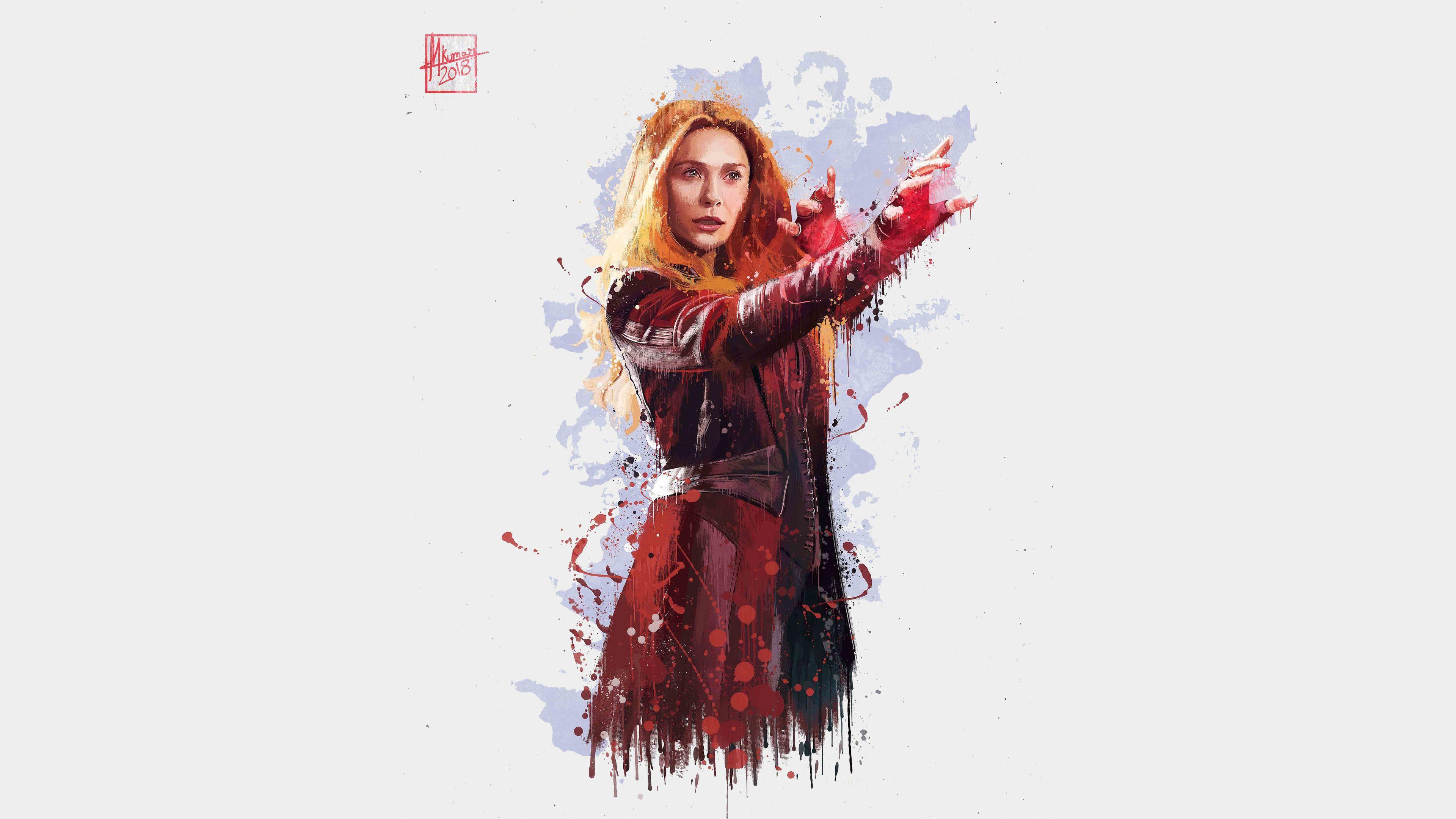3840x2160 Scarlet Witch In Avengers Infinity War 2018 4k Artwork, HD Movies, 4k Wallpaper, Image, Background, Photo and Picture