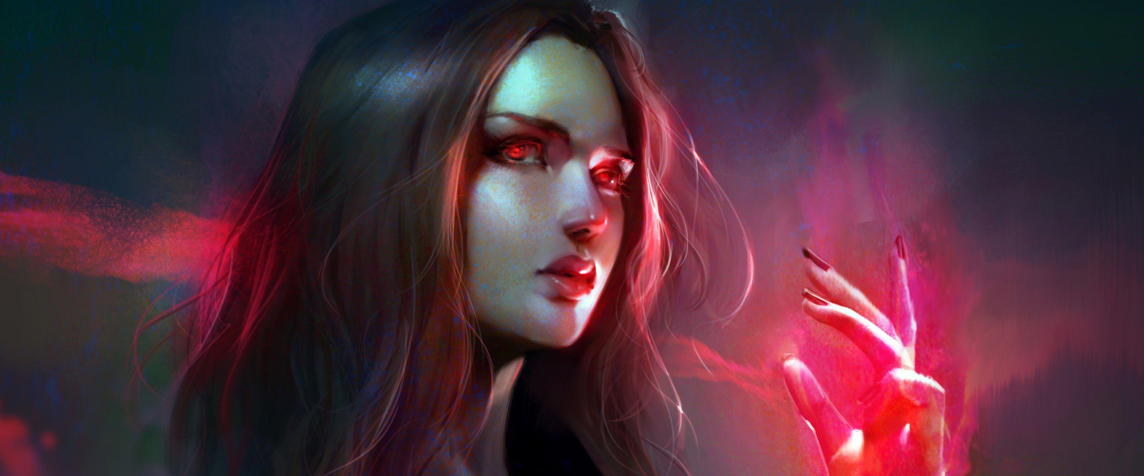 3840x1600 Scarlet Witch 4K Wallpaper