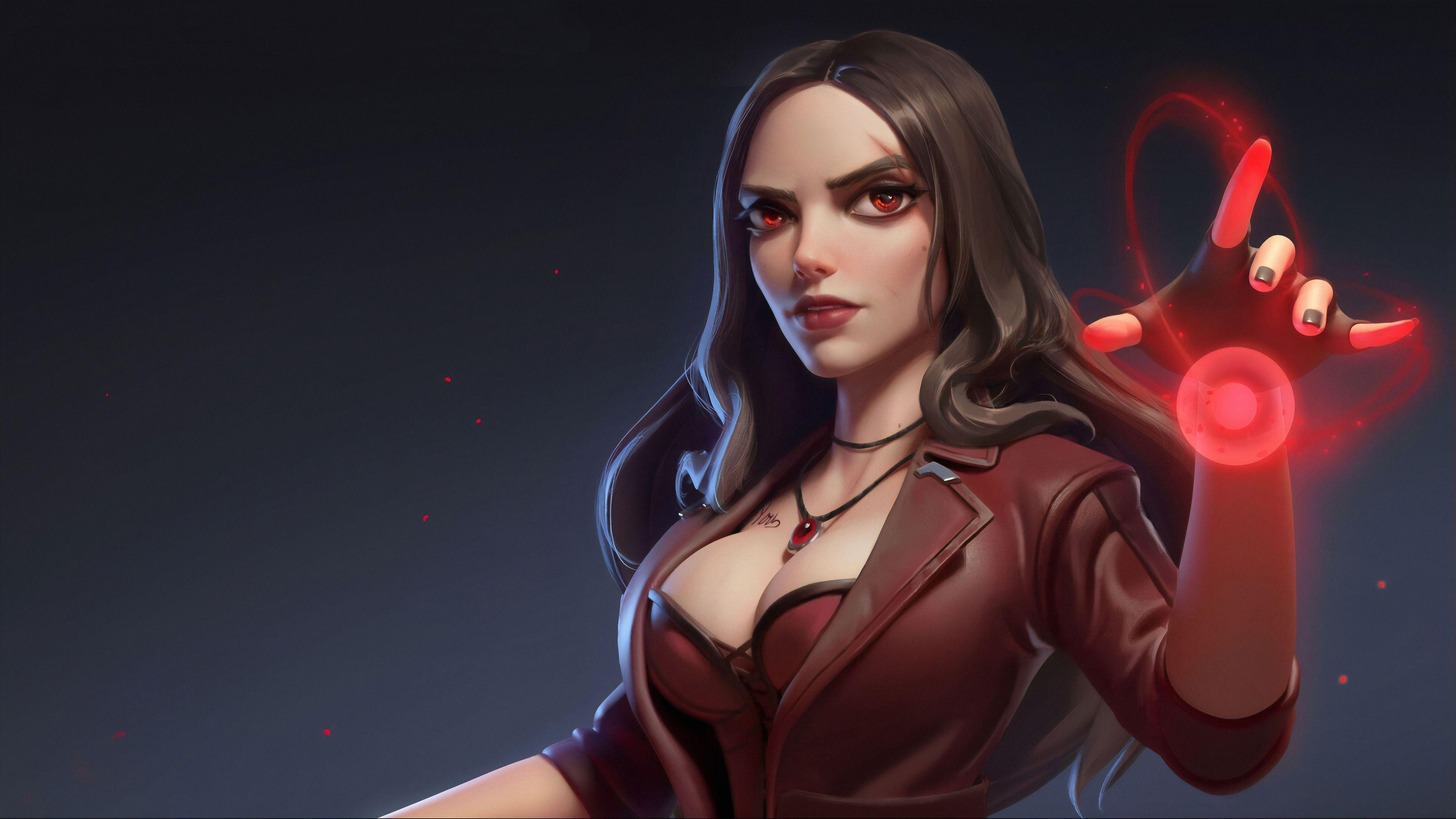 3840x2160 Wallpaper 4k Scarlet Witch Art 4k Wallpaper, Artstation