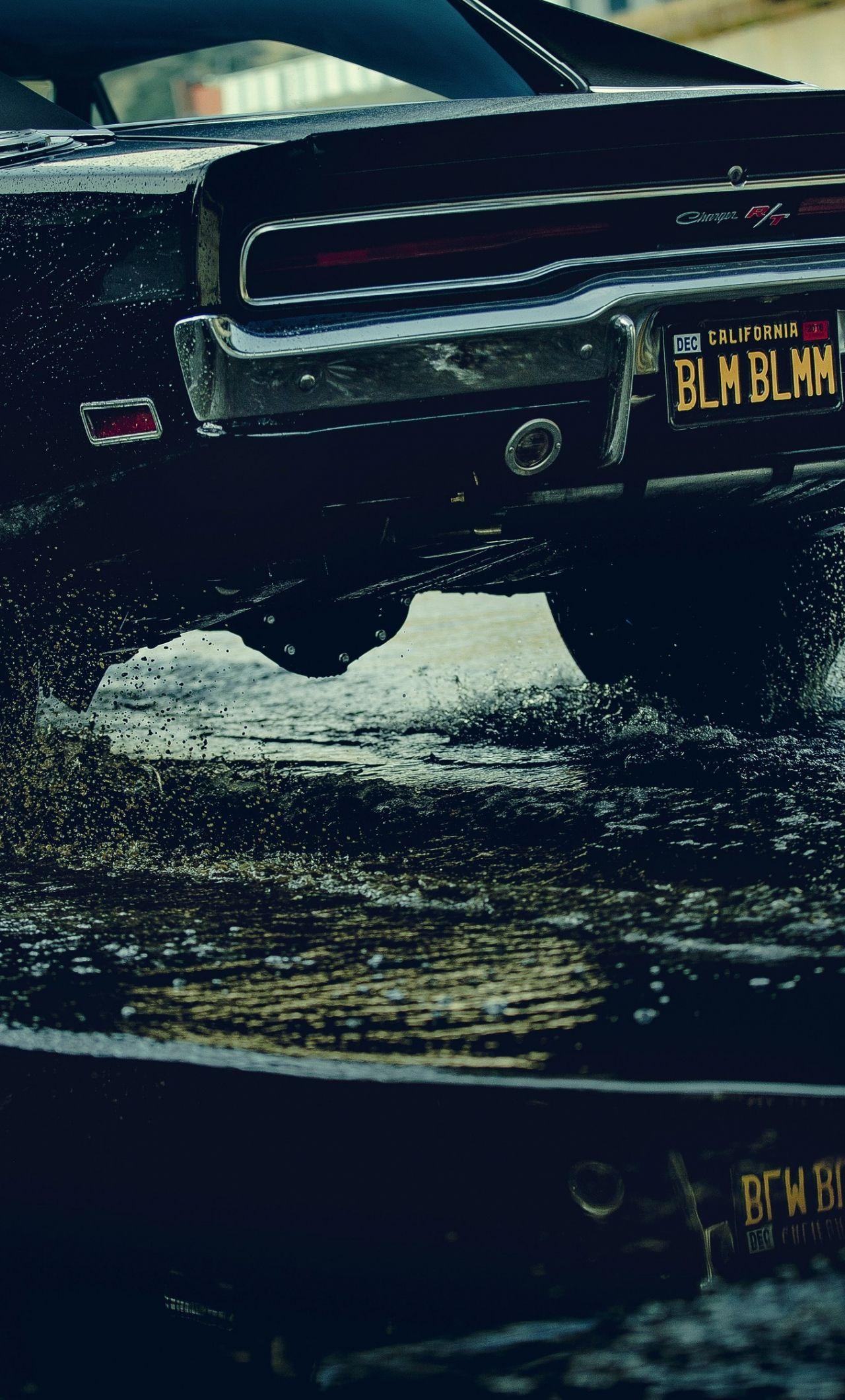 1280x2120 Download 1280x2120 wallpaper dodge charger, muscle car, rear