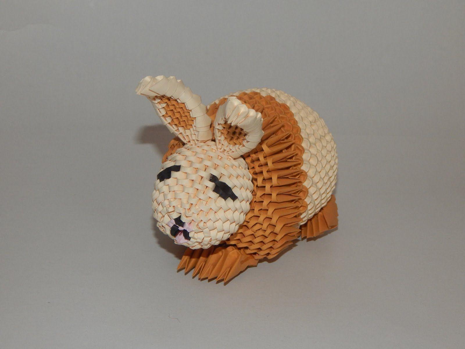 1600x1200 How to make 3D origami Bunny part1