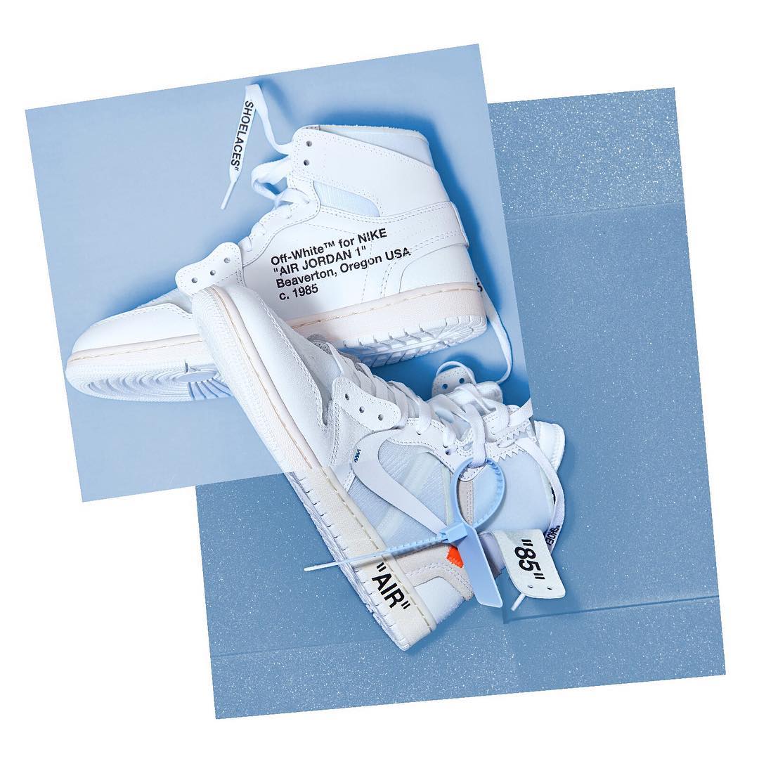 1080x1080 Air Jordan x Off White 1 Retro High 'White'