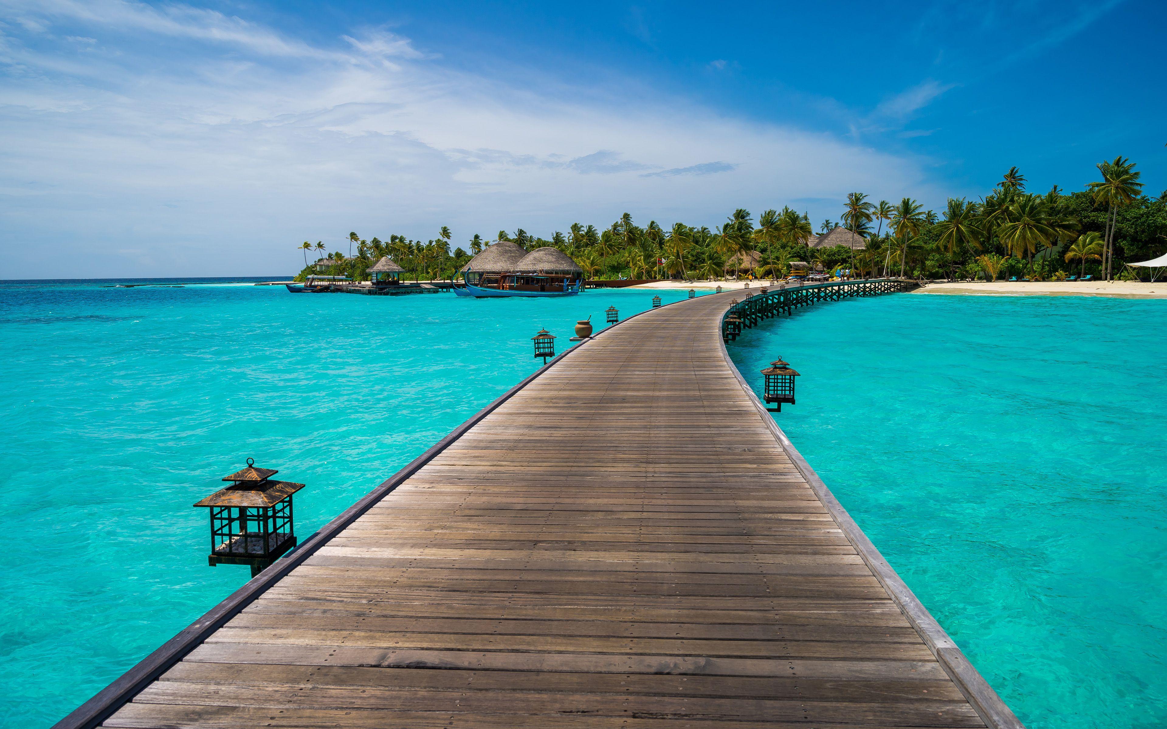 3840x2400 Bandos Island Resort In Maldives Desktop Wallpaper HD 3840x2400