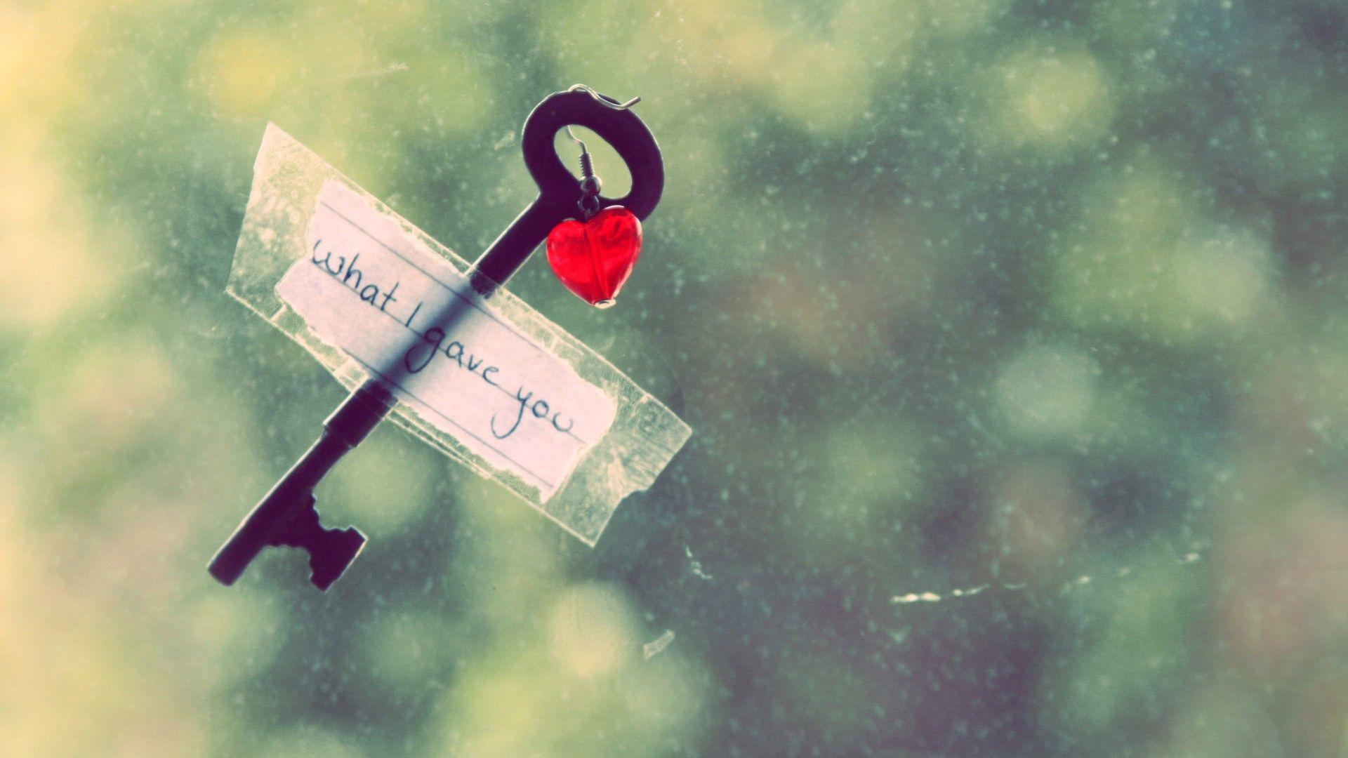 1920x1080 love, photography, hearts, windows, Key, MESSAGE wallpaper
