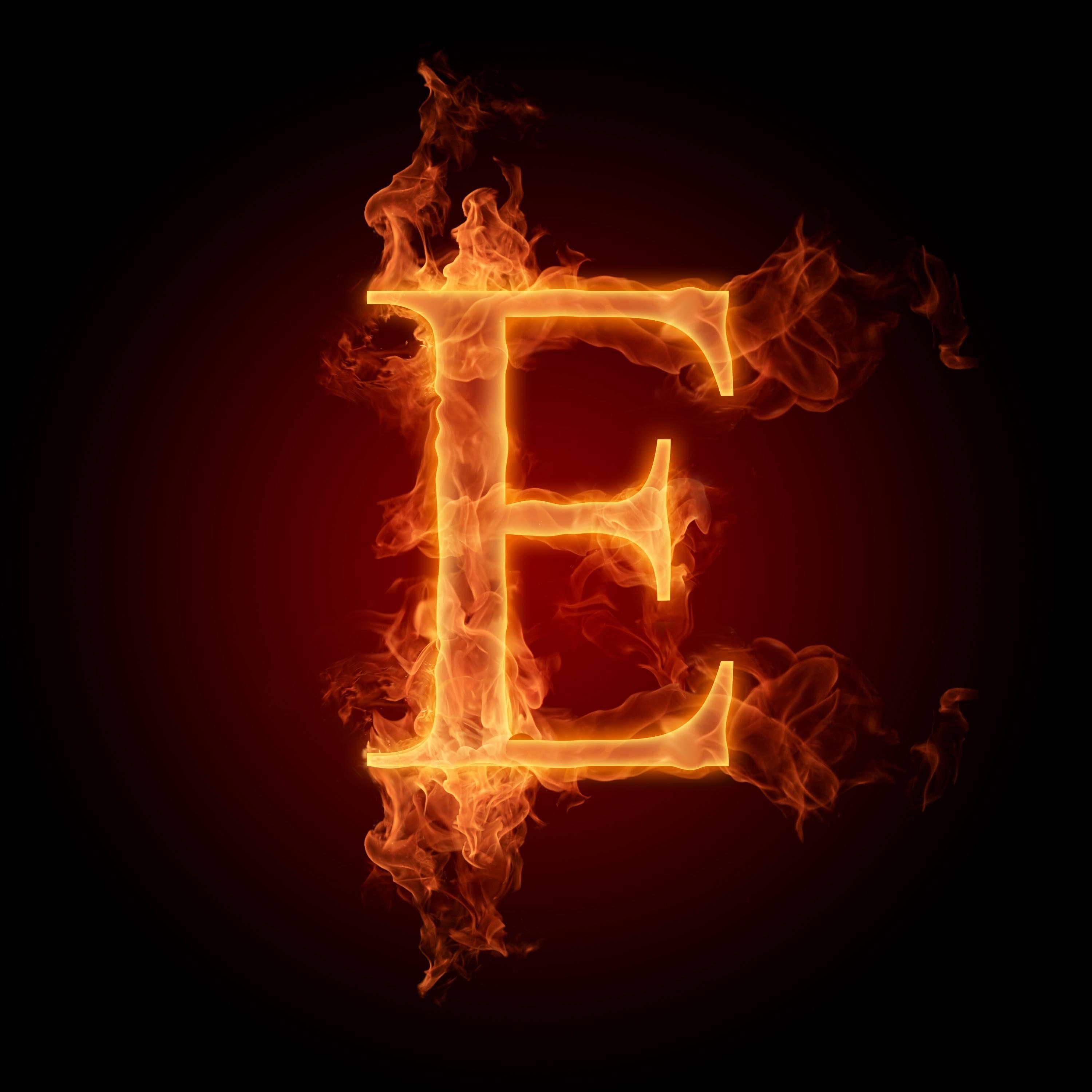 3000x3000 Letter E Wallpaper