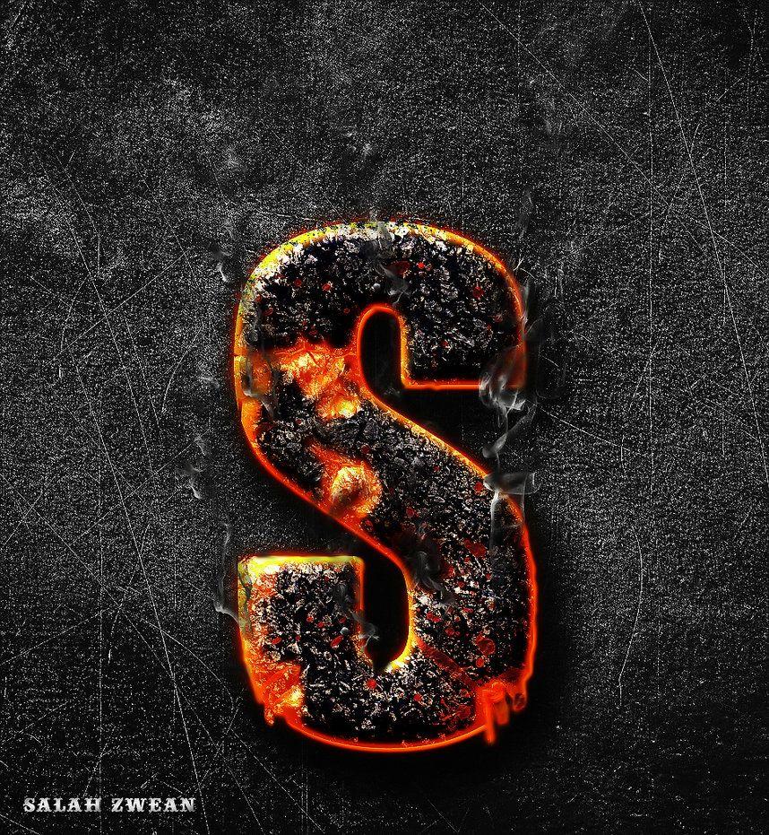 858x931 S Letter Design Wallpaper