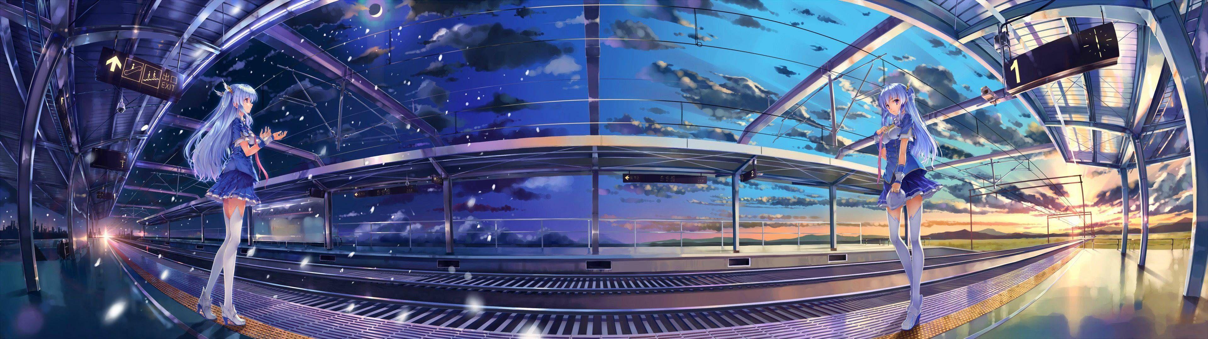 Anime Panorama Wallpapers Top Free Anime Panorama Backgrounds Wallpaperaccess