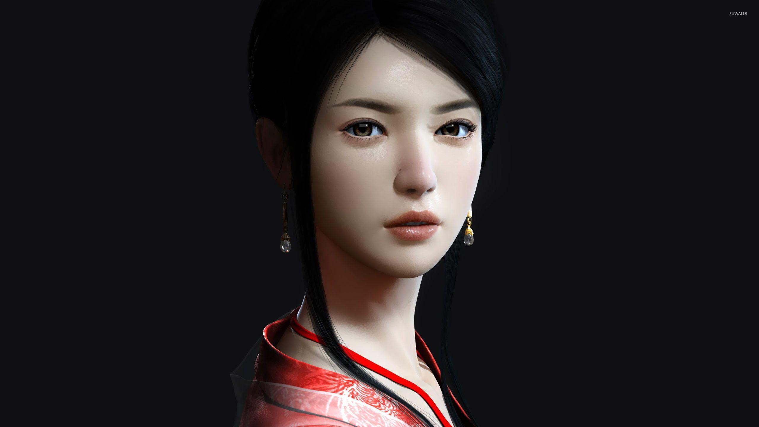 2560x1440 Asian woman wallpaper wallpaper