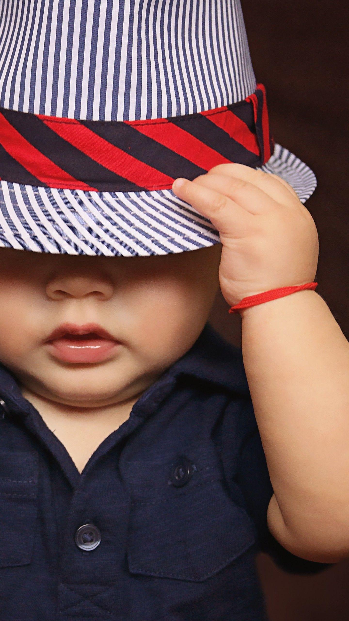 1440x2560 Wallpaper Cute baby boy, Hat, Style, HD, 4K, Cute