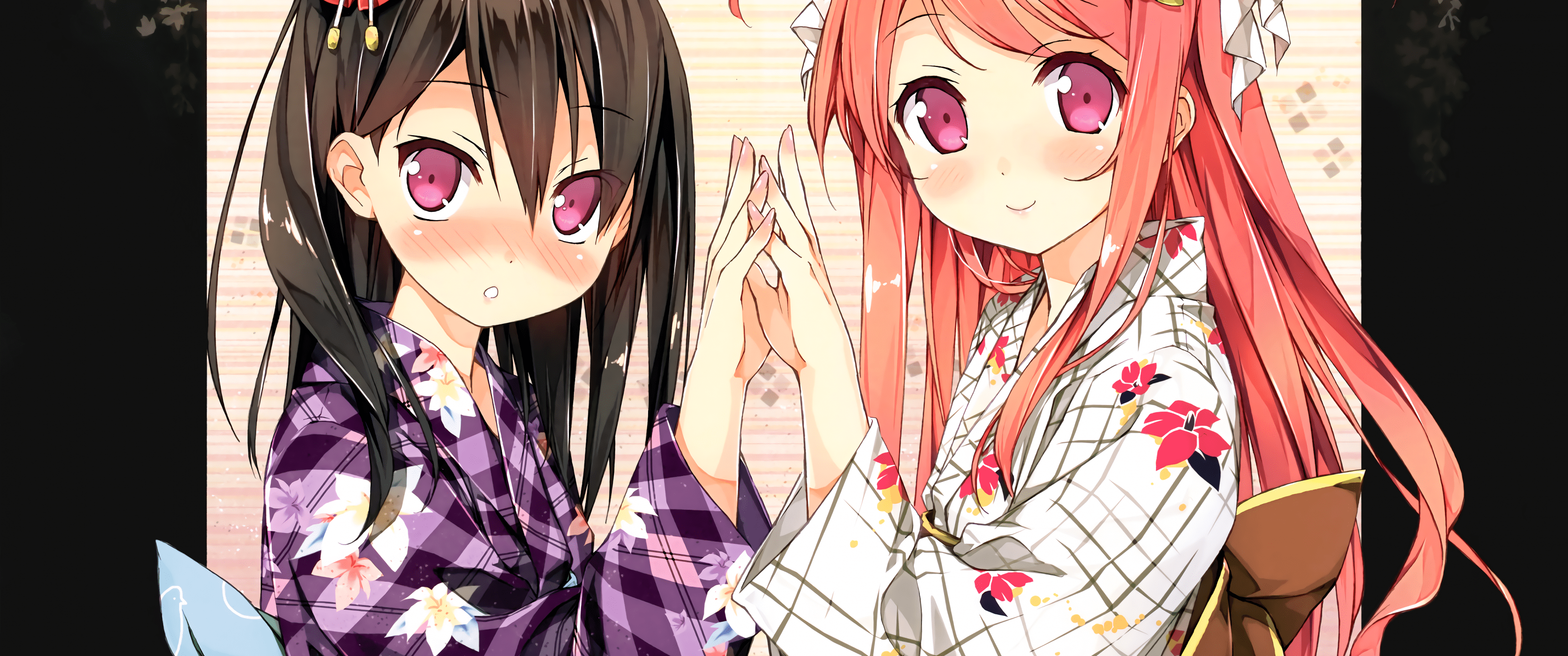 3440x1440 Download 3440x1440 Anime Girls, Shizuku Kantoku, Kurumi Kantoku