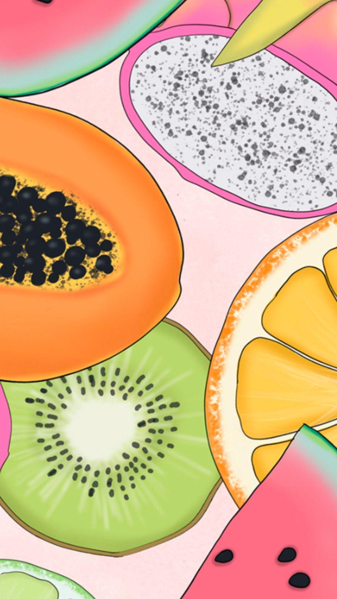 1080x1920 iPhone Wallpaper. Papaya, Fruit, Clip art, Food, Plant, Vegetarian food