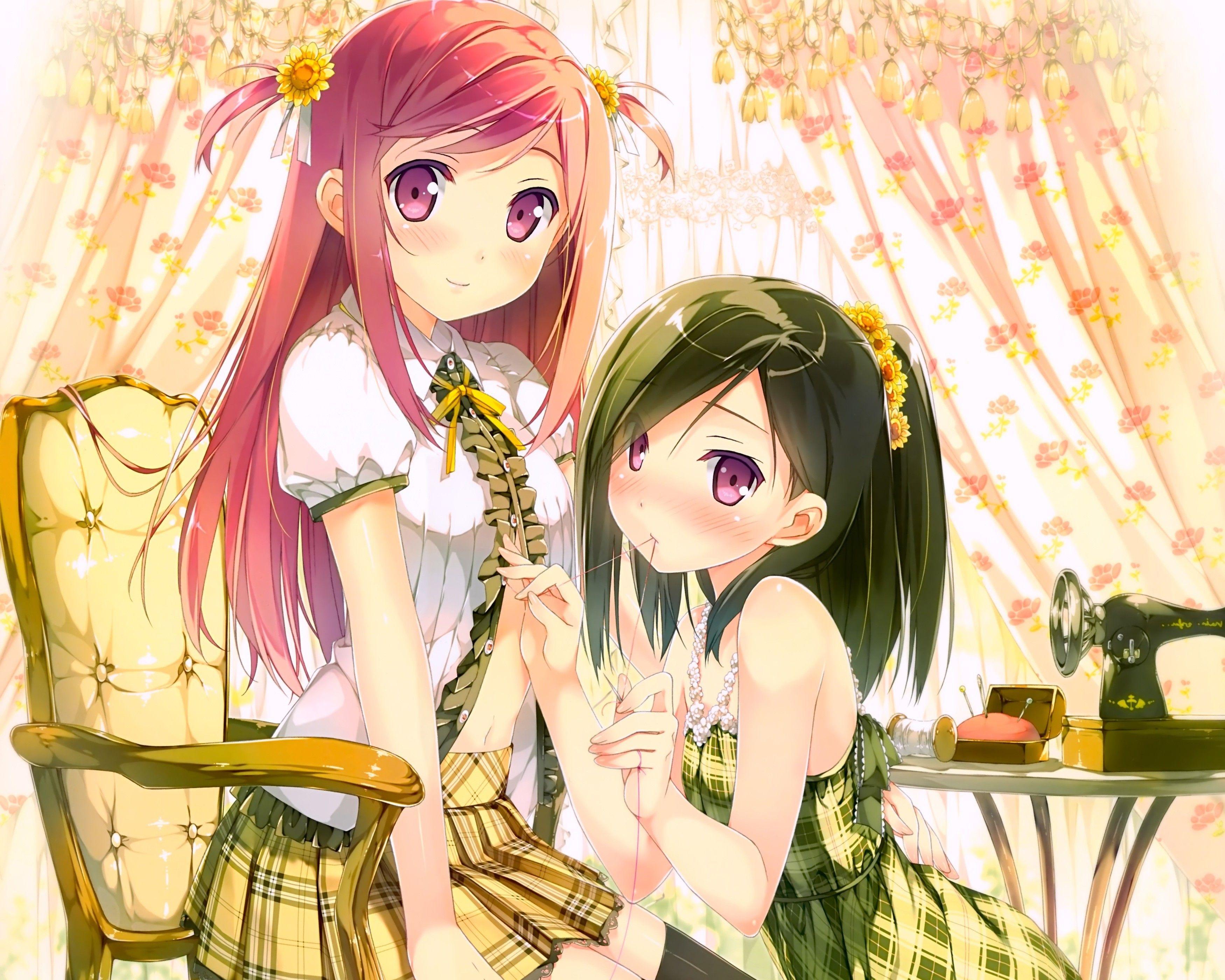 3500x2800 anime, Anime Girls, Kantoku, Original Characters, Kurumi Kantoku
