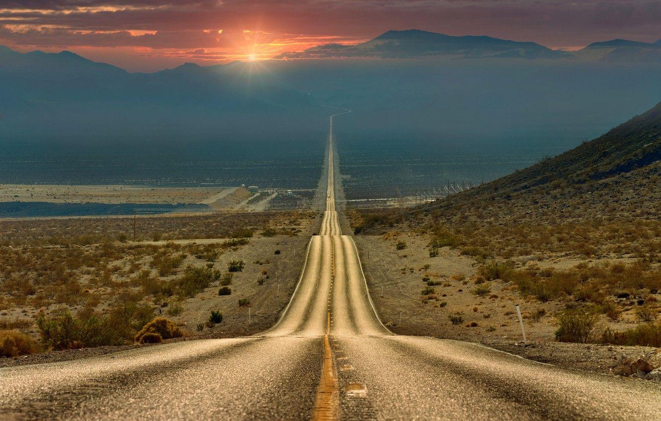 1332x850 Wallpaper road, the way, highway, California, Death Valley image for desktop, section природа