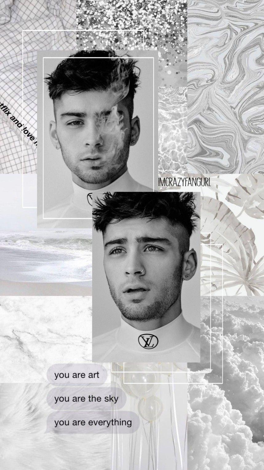 859x1527 zaynmalik #zayn #onedirection #gray #aesthetic #lockscreen in 2020