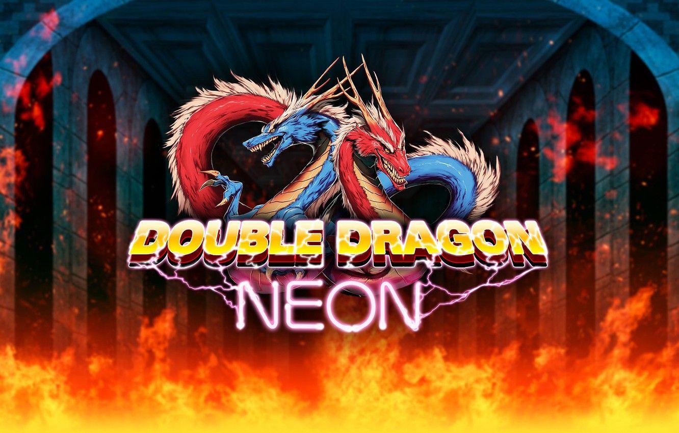 1332x850 Wallpaper fire, dragons, Game, fire, games, double dragon neon