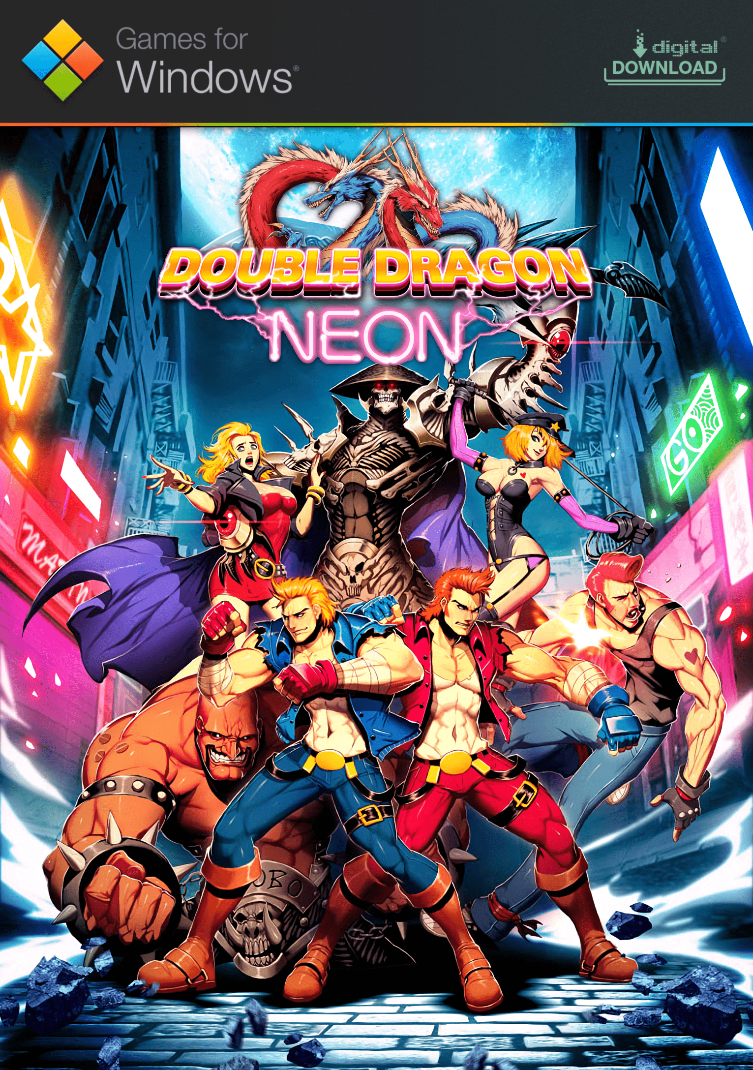 1531x2175 Double Dragon Neon Details Games Database