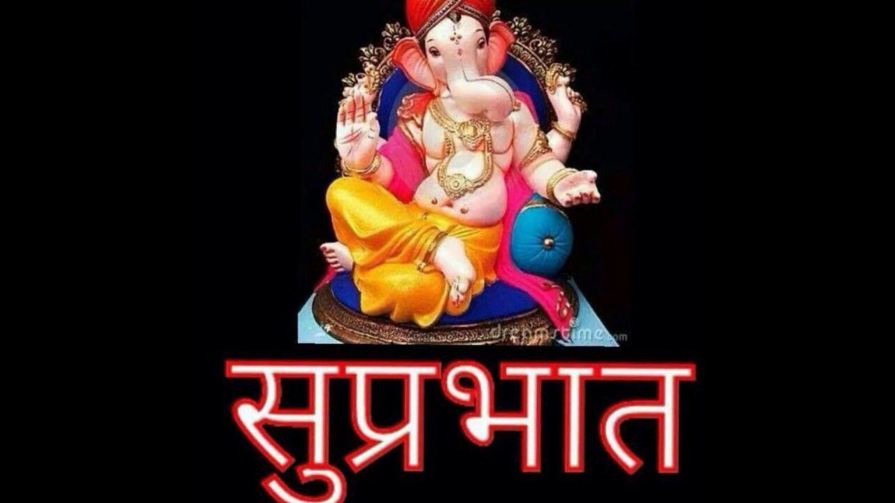 1280x720 Good Morning Ganesha Whatsapp Image Wallpaper Photo Pics Ganpati Ganeshji
