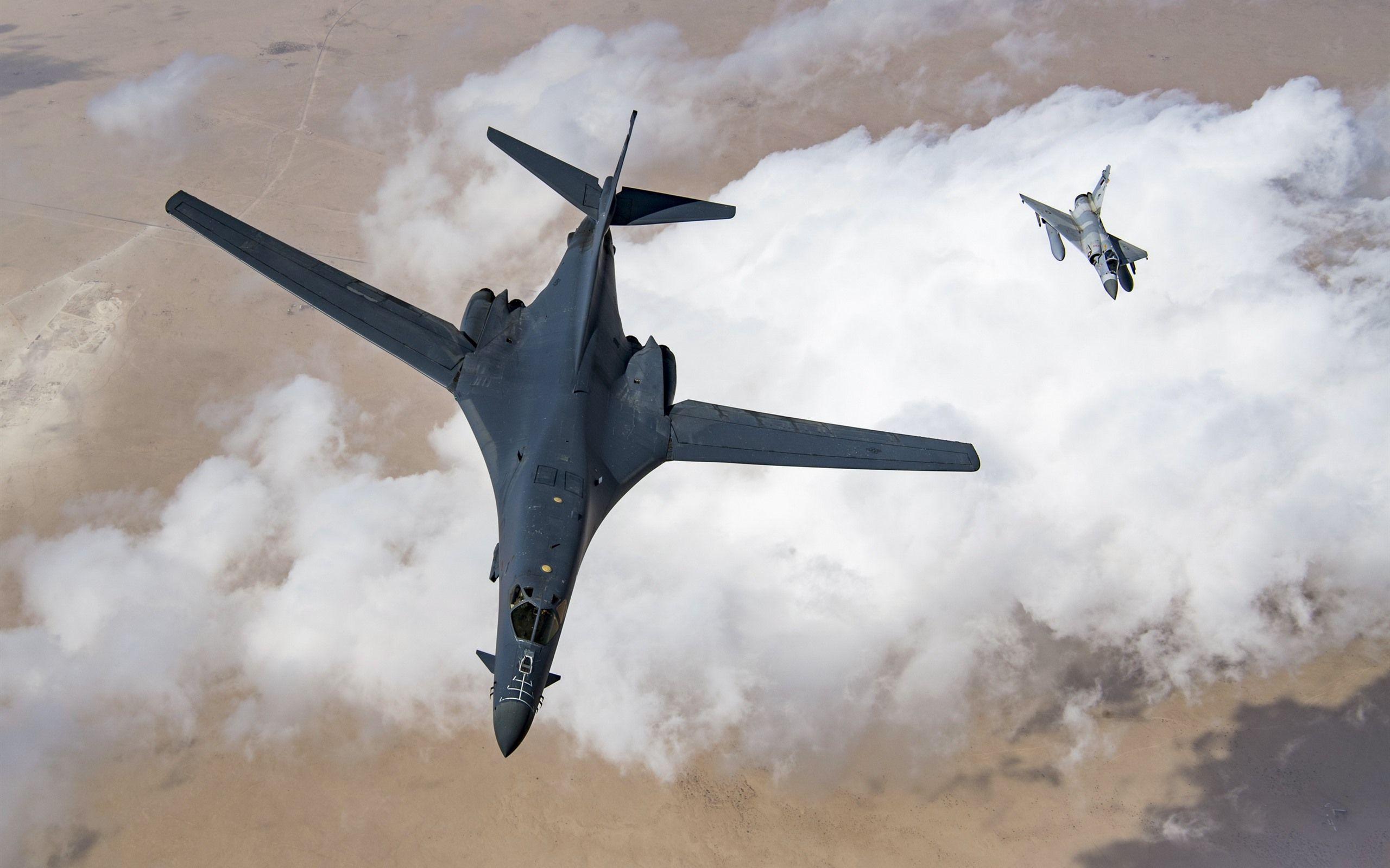2560x1600 Wallpaper Mirage 2000 bomber, flight, white clouds 2560x1600 HD