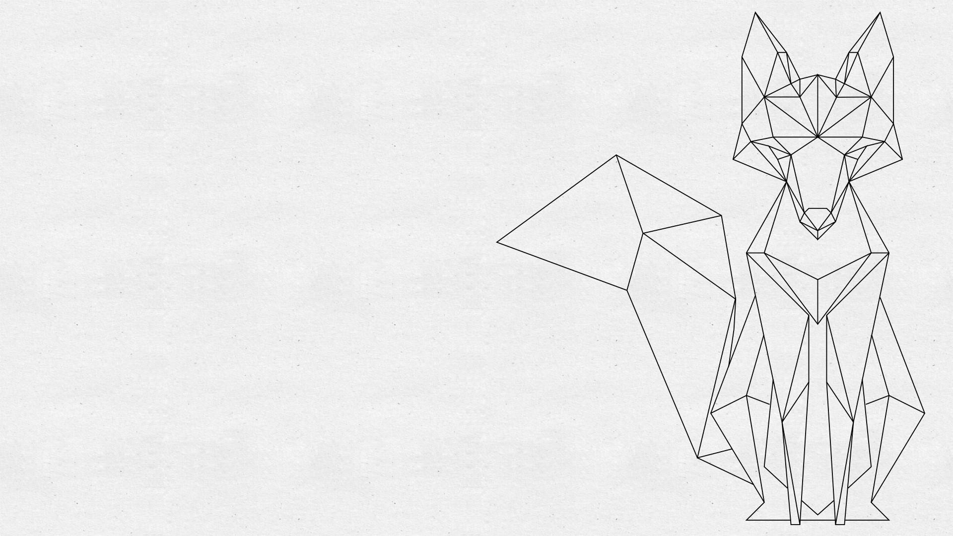 1920x1080 Daily Hd Geometric Fox [1920x1080] More Sizes In Comments