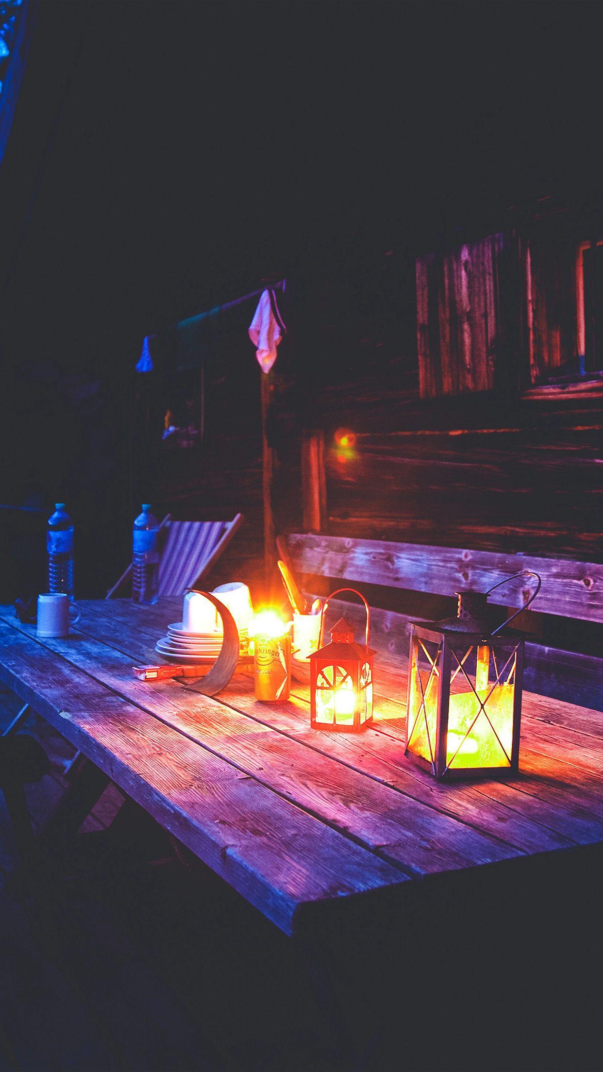 1242x2208 Camping Night Light Summer