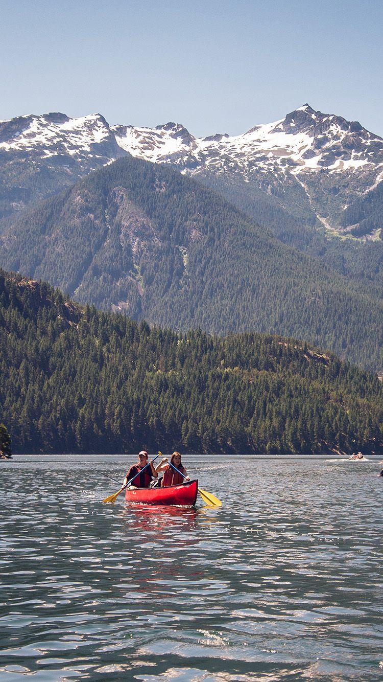 750x1334 Camping River Mountain Summer Nature