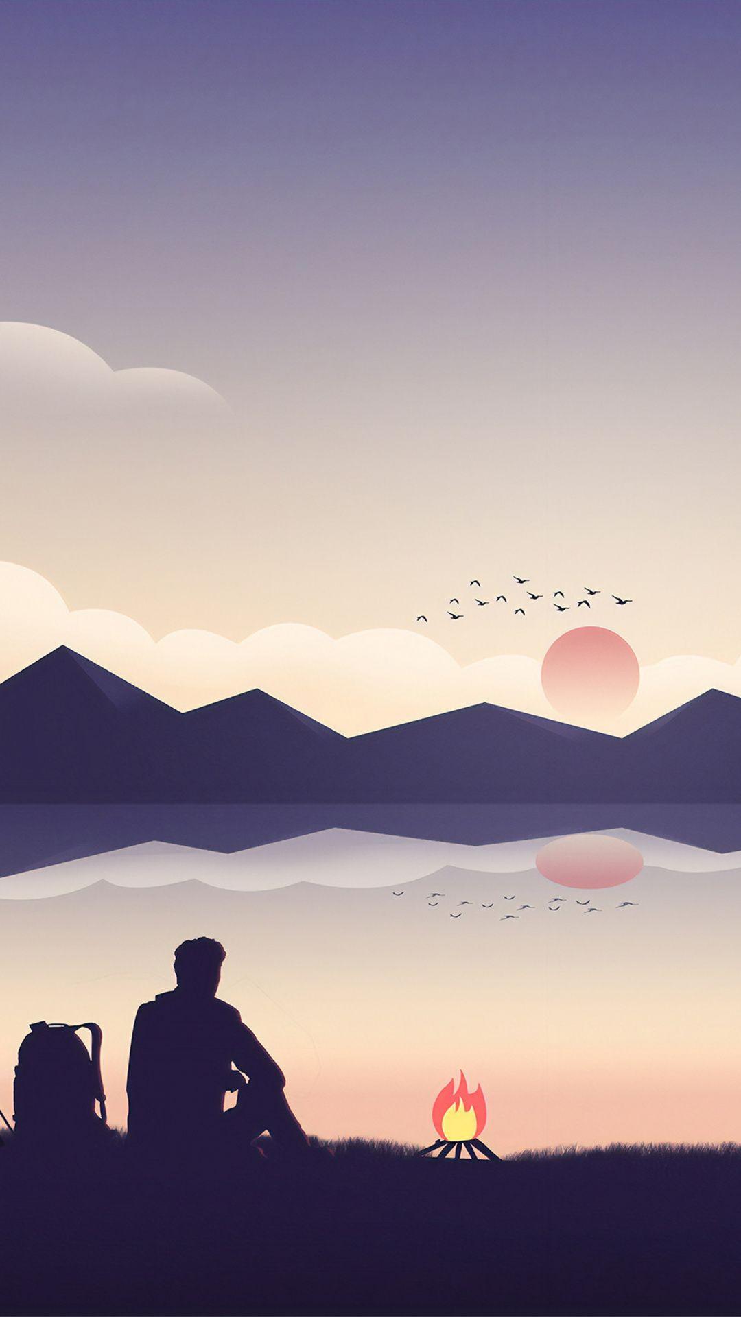 1080x1920 Biker Camping iPhone 6s, 6 Plus, Pixel xl , One Plus 3