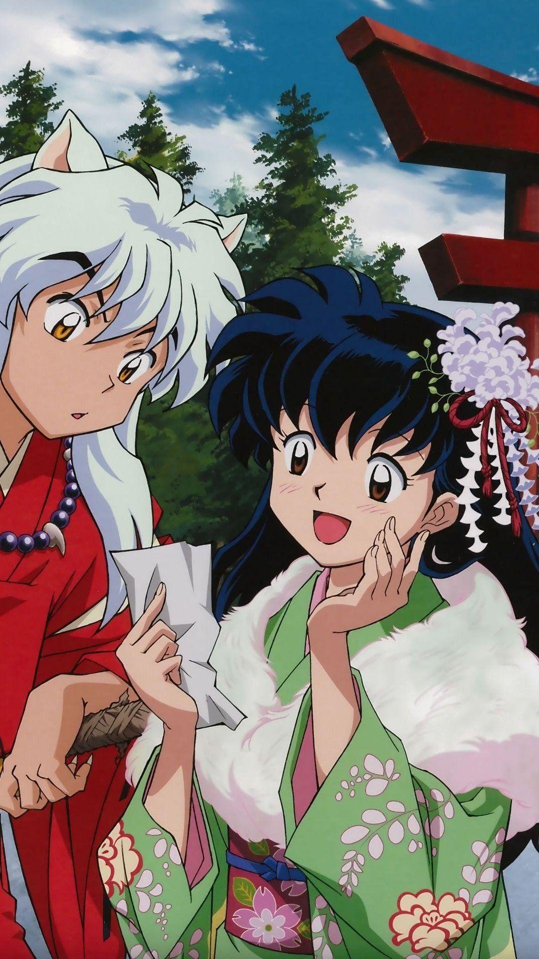 1080x1920 Android Inuyasha And Kagome Wallpaper